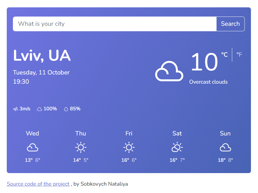 Weather Forecast preview